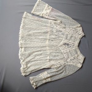 Free People lace babydoll top